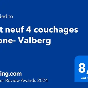 Loft Neuf 4 Couchages Peone- Valberg Péone